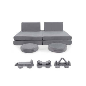 Baby Room Furniture: 6 Pieces Modular Kids Play Couch For Playroom Nursery