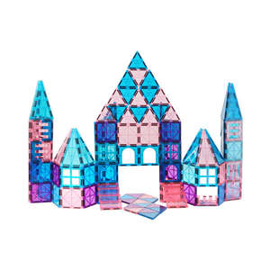 Toys: Frozen Kids Magnetic Tiles Blocks 120Pcs