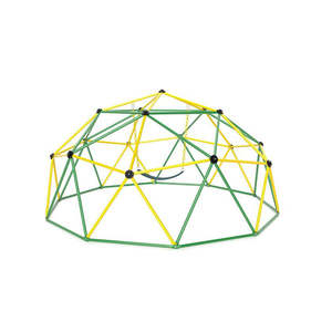 3M Kids Climbing Dome With Swing Outdoor Jungle Gym Climber Green