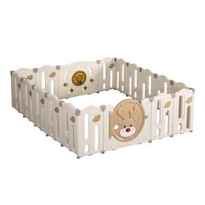 Baby Gear: Kids Playpen Baby Safety Gate Brown And Cream