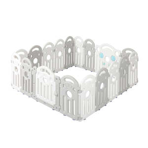 Kids Playpen Baby Safety Gate Grey