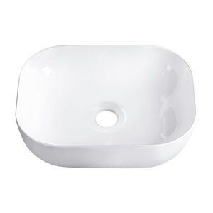 Ceramic Basin Bathroom Counter Top Hand Wash Rectangular Bowl
