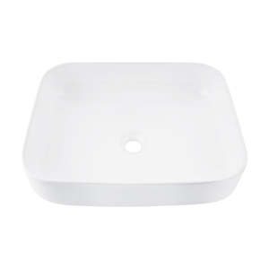 Basins Vanites: 500X400Mm Bathroom Sinks Ceramic Basin Bowl Rectangle Gloss White
