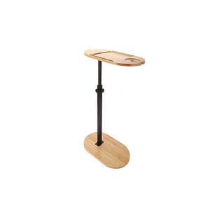 Caddy Tray Bamboo Freestanding Bathtub Side Table Home Spa Bathroom