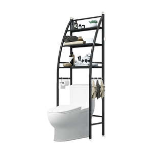 3 Tiers Bathroom Storage Rack Shelves Toilet Storage Shelf Towel Rack