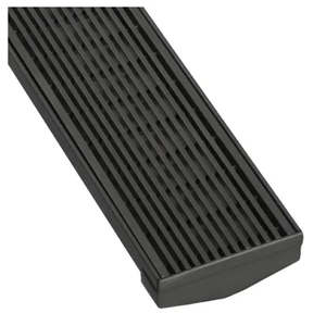 Showers: Wedge Wire Shower Grate Stainless Steel W85mm x L1200mm 3mm Gaps Black