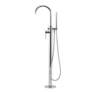 Symphony Floor Standing Bath Spout Mixer and Hand Shower Luxury Chrome