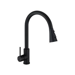 Pull Out 3 Water Pattern Kitchen Swivel Mixer Tap Laundry Sink Faucet