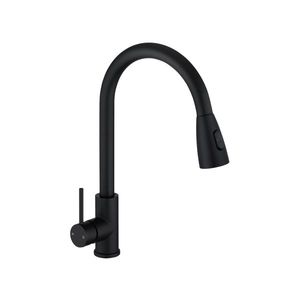 Pull Out Kitchen Mixer Tap 2 Modes Swivel Laundry Sink