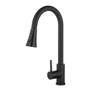 Taps: 2 Modes Kitchen Sink Mixer Tap Pull Out Swivel Spout Laundry Faucet