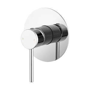 Round Brass Shower Mixer Tap Vanity Basin Tap Knurled