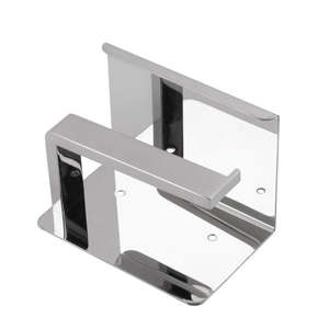 Toilets: Chrome Toilet Paper Holder Rack Phone Shelf Storage Wall Mounted