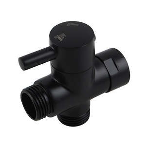 Toilets: Bathroom Black Toilet Bidet Spray Diverter Only Solid Brass