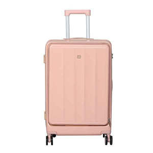 26 Inches Luggage Trolley Travel Hard Pink