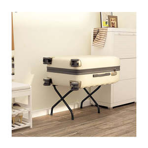 Fashion Clothing: Luggage Rack With Backrest Black 56X39X52 Cm