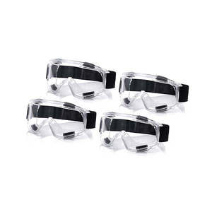 Men Accessories: 4X Clear Protective Eye Glasses Safety Windproof Lab Goggles Eyewear