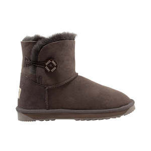 Comfort Me Australian Made Mini Bailey Button Ugg Boot Chocolate 9M 10W