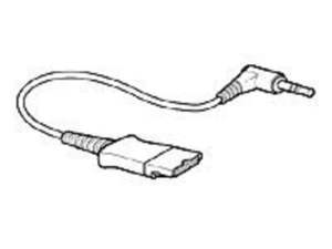 Electronics Photography: Plantronics Cable, Qd To 3.5Mm, Right-Angle Plug - For Common Usage