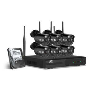 Electronics Photography: 6 Camera Sets Cctv Wireless Security System 2Tb 8Ch Nvr 720P