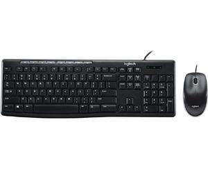 Logitech Wired Keyboard and Mouse Combo Desktop MK200 Black USB