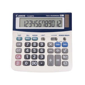 Canon Tx220Ts 12 Digit Dual Power Tax Business Function Adjustable