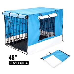 Pets Supplies: 48" Cover for Wire Dog Cage - BLUE