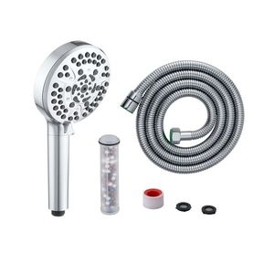 Building Renovation: Filter Hand Held Shower Bidet Head 5 Inch 9 Functions With Hose