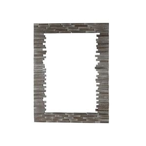 Rectangle Wall Mirror Wooden Framed Decorative Mirror 60x80cm