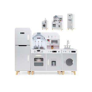 Toys: Modular Kids Kitchen Playset With Range Hood And Washing Machine
