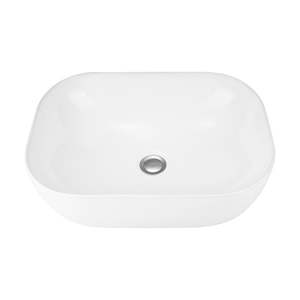 Bathroom Sink Ceramic Basin Hand Wash Bowl Rectangle Above Counter Top