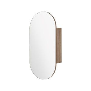Wall Storage Oval Makeup Mirror Shaving Cabinet