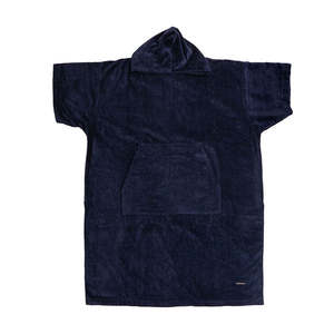 Fashion Clothing: Bambury Wylie Adult Hooded Beach Poncho Navy