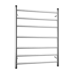7 Bars Electric Heated Towel Rack Round Stainless Steel Towel Rail