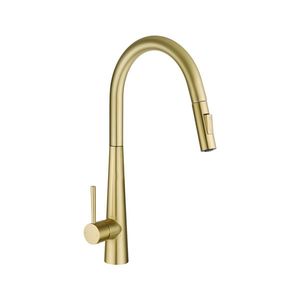 Taps: Hand Touch Control Kitchen Sink Mixer Tap Pull Out Basin Faucet Gold