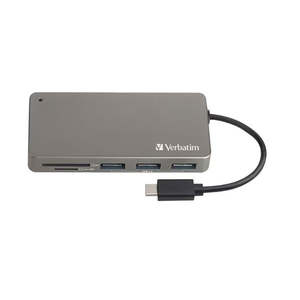Verbatim Usb C Gen 1 Type C Hub Sd Sdhc Sdxc Microsd Microsdhc