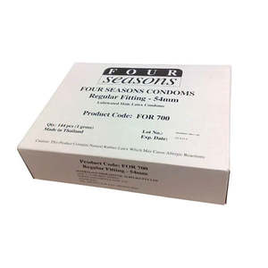 Four Seasons Regular Condoms Bulk Box Of 144
