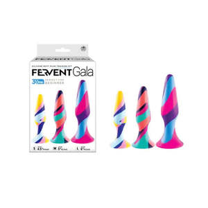 Fervent Gala Anal Training Kit Multicoloured Butt Plugs Set Of 3