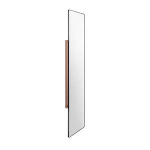 Mirrors: B Series Slide Out Hide Away Revolving Mirror Natural Finish