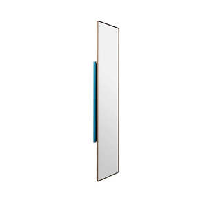 B Series Slide Out Hide Away Revolving Mirror Teal Finish
