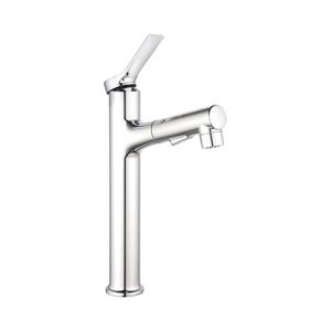 Bathroom Basin Mixer Tap High Spout Sink 3 Modes Pull Out Faucet