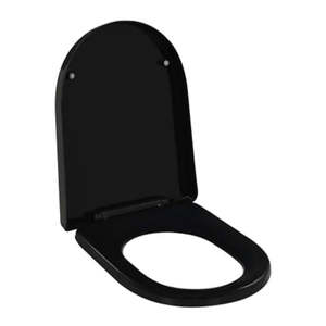 Toilets: Soft Close Toilet Seat Black With Quick Release Design