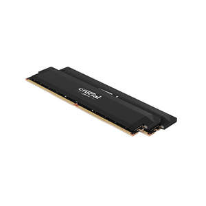External Storage: Crucial Pro 32Gb 2X16Gb Ddr5 Udimm 6400Mhz Cl38 Black Heat Spreader