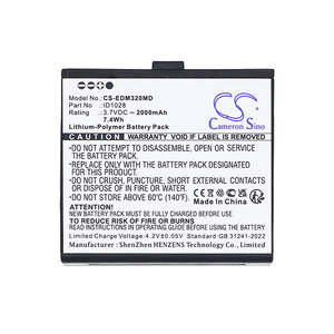 Electronics Photography: Cameron Sino Cs Edm320Md 2000Mah Replacement Battery For Edan Medical