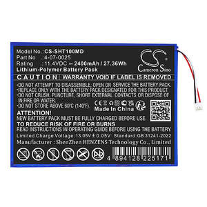 Electronics Photography: Cameron Sino Cs Sht100Md 2400Mah Battery For Schiller Medical