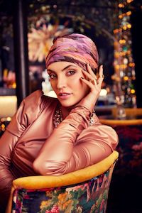 Headwear: Sapphire Boho Printed Turban