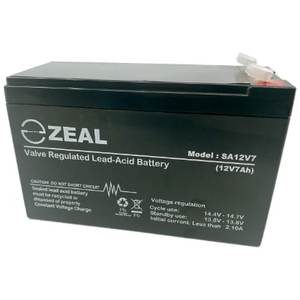 Zeal 12V 7Ah Sealed AGM SLA Battery SA12V7 SIMPOWER
