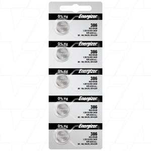 Products: Energizer 386/301TZ-BP5 Silver Oxide Battery 5Pk SIMPOWER