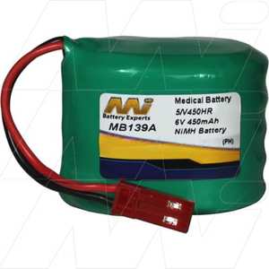 Products: Baxter Health Drager Battery 6V 450mAh NIMH MB139A SIMPOWER
