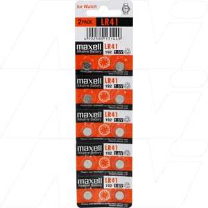 Maxell LR41 Button Alkaline Battery SIMPOWER