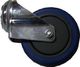 Castor, 100mm, ZP swivel unbraked, TPR wheel (DM)
